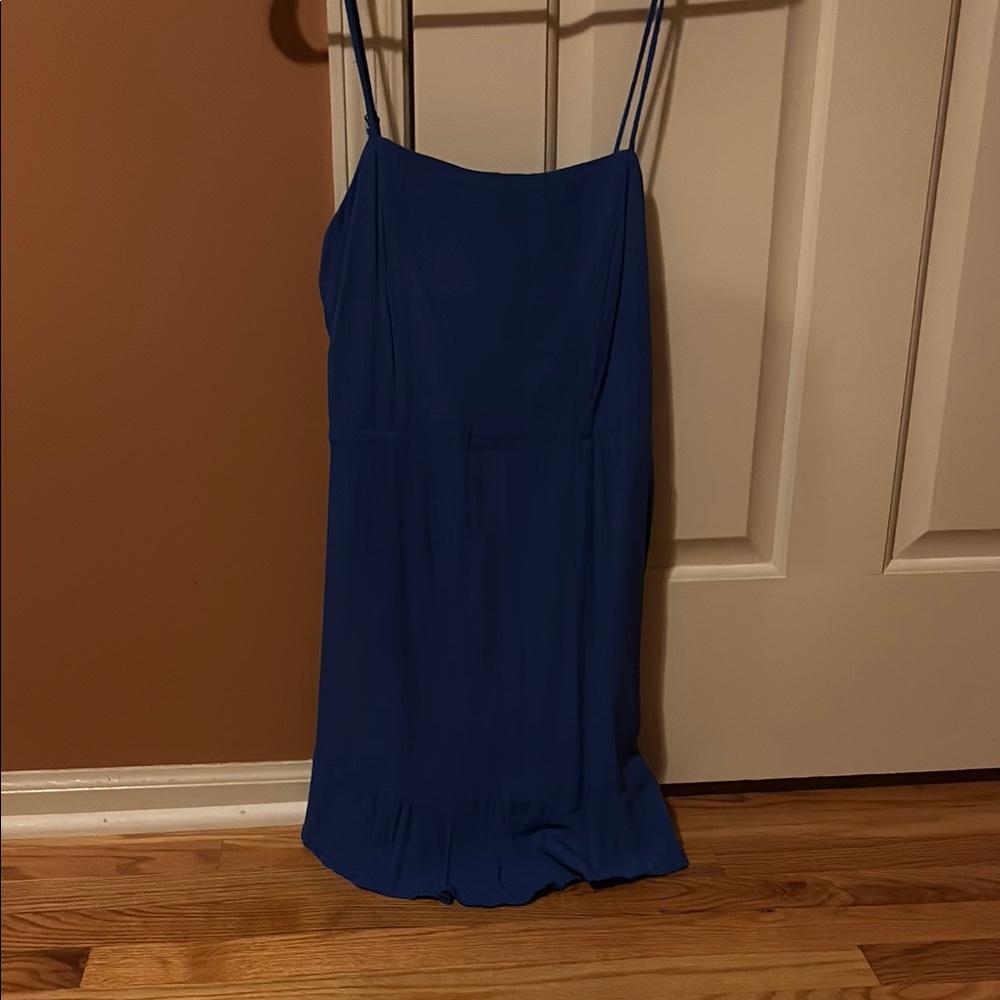 Sadie & Sage Mini Blue Spaghetti Strap Dress/Romper